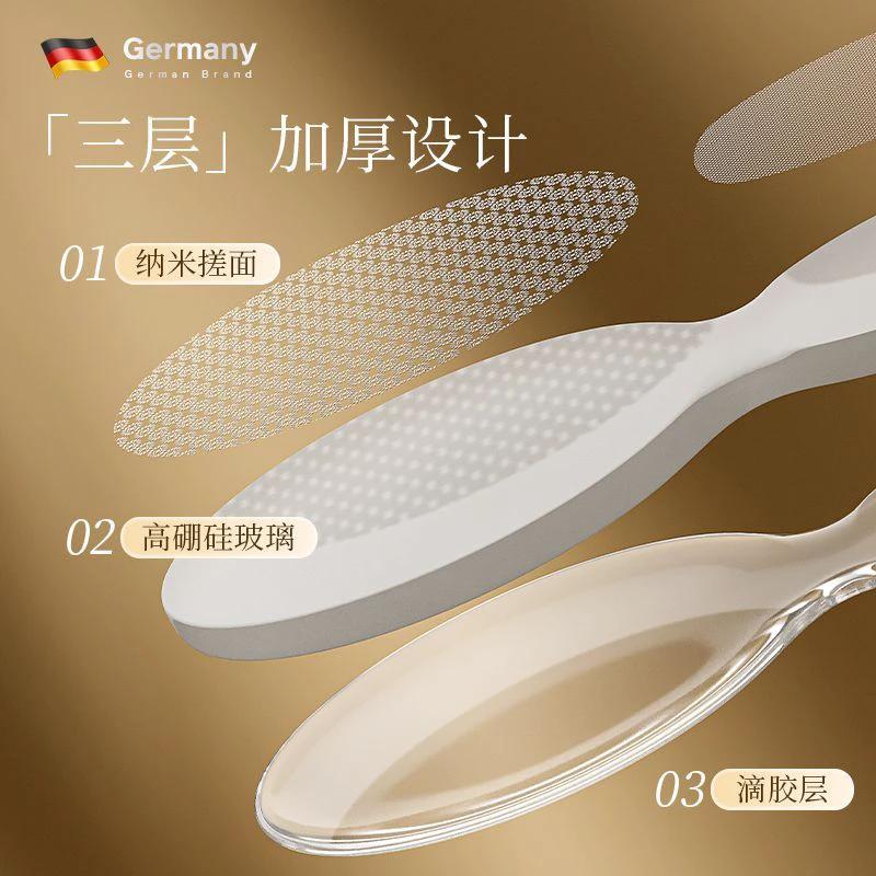 منظف القدم الزجاجي النانوي باديكير منزلي مع رأس مزدوج لإزالة الجلد الميت by Beitbeauty.com