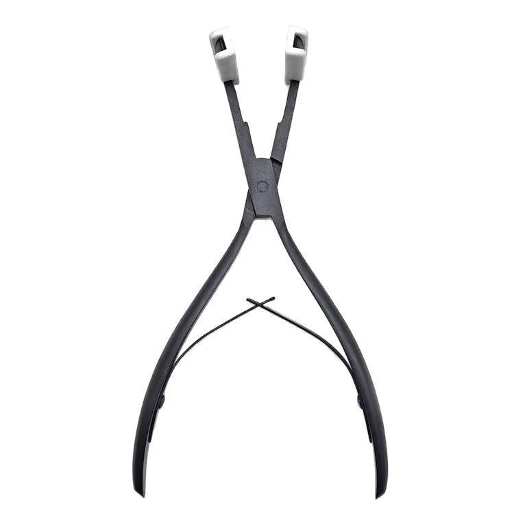 كماشة وصلات شعر سوداء متعددة الوظائف من الفولاذ المقاوم للصدأ by Beitbeauty.com