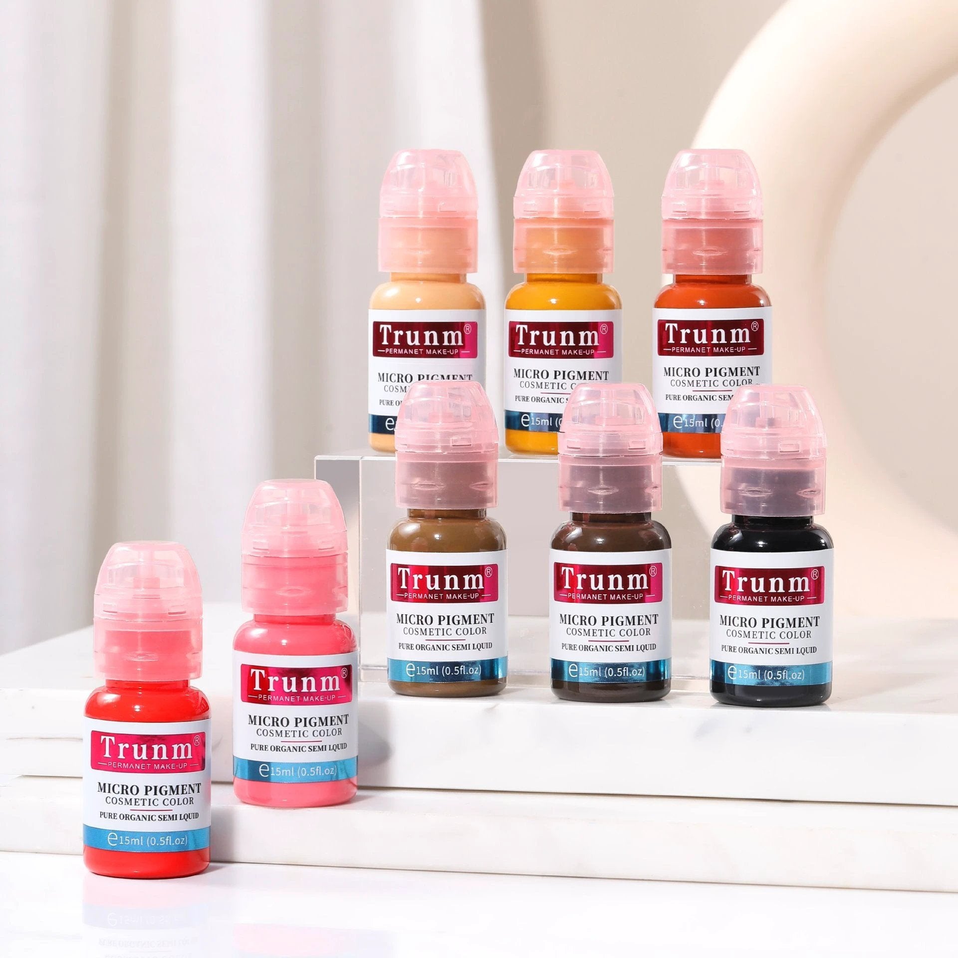 跨境Trunm新款德国半永久纹绣色料雾眉眼线液欧洲唇部纹眉色乳OEM by Beitbeauty.com