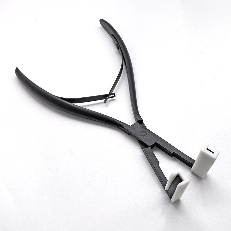 كماشة وصلات شعر سوداء متعددة الوظائف من الفولاذ المقاوم للصدأ by Beitbeauty.com