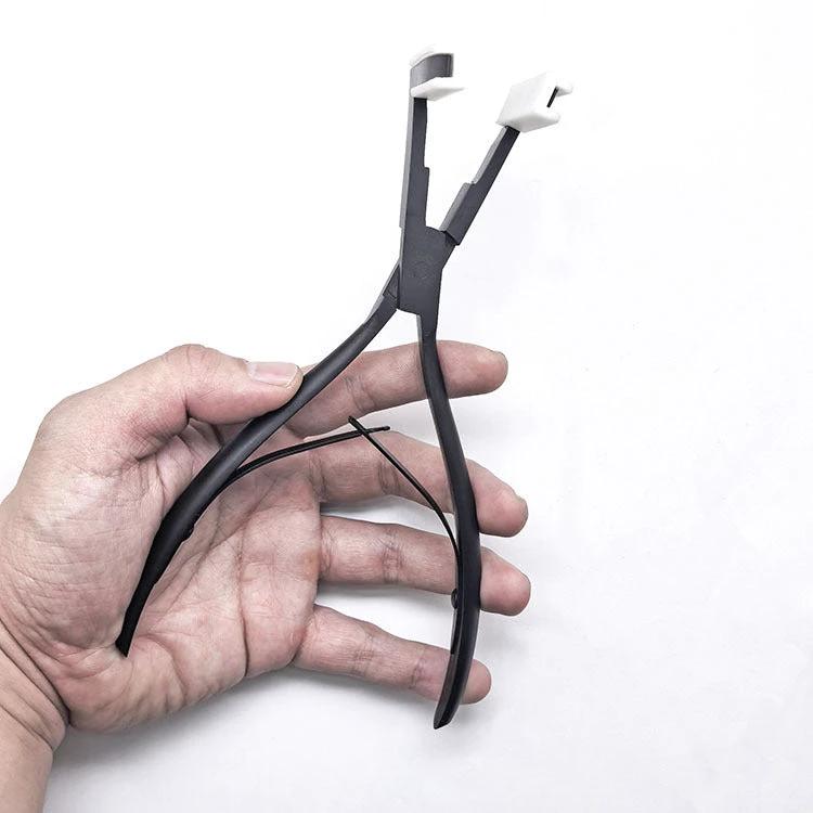 كماشة وصلات شعر سوداء متعددة الوظائف من الفولاذ المقاوم للصدأ by Beitbeauty.com