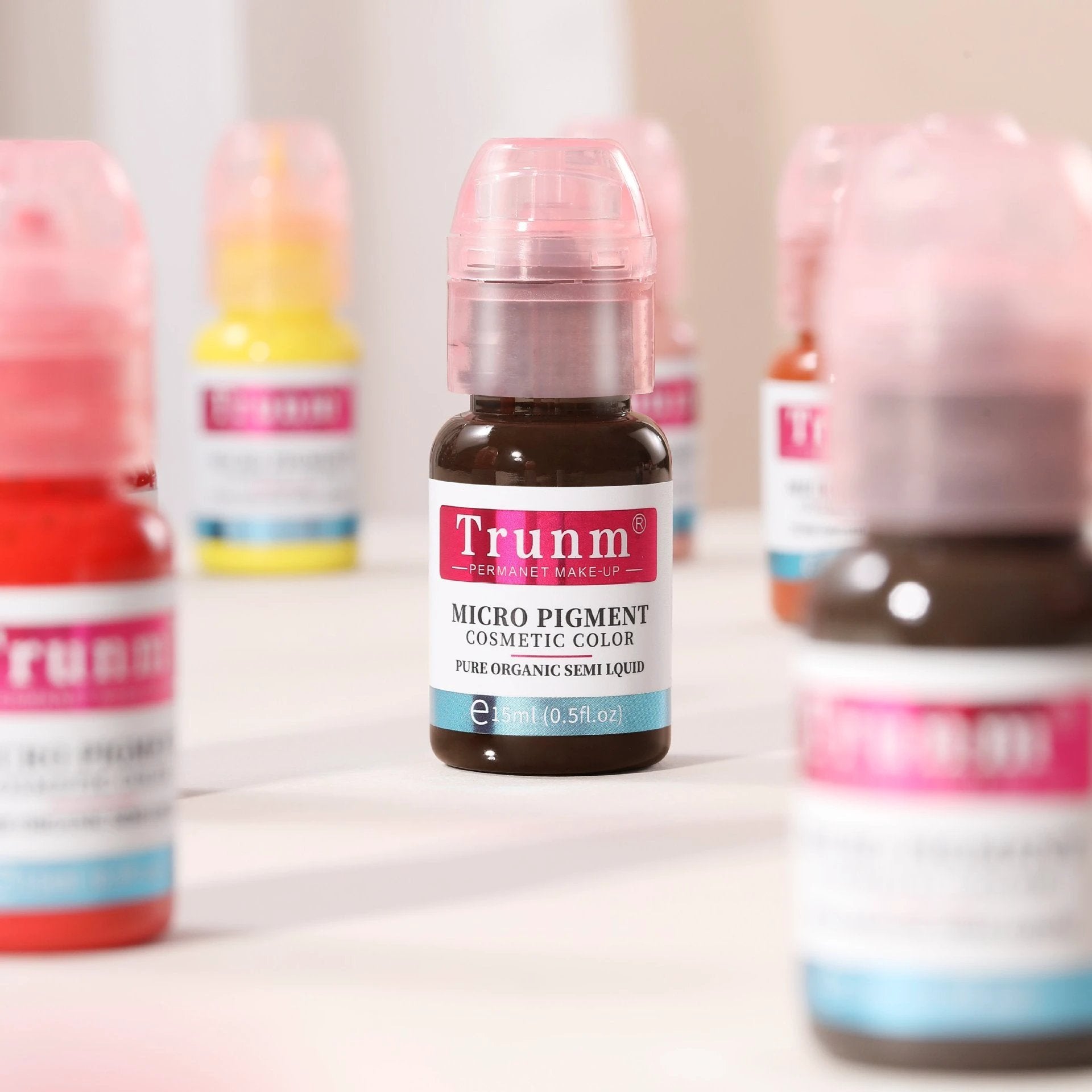 跨境Trunm新款德国半永久纹绣色料雾眉眼线液欧洲唇部纹眉色乳OEM by Beitbeauty.com
